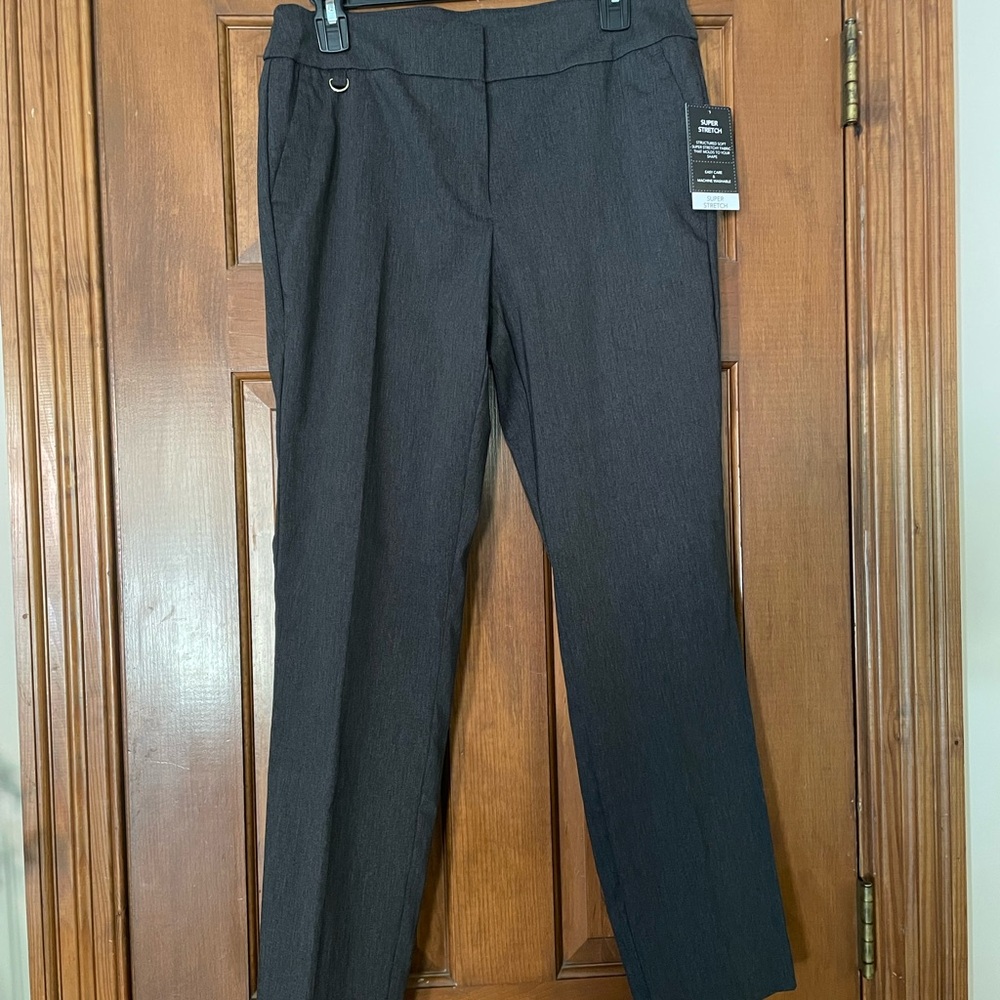 Counterparts Charcoal Heather‎ Super Stretch Trousers, NWT, Size 10P